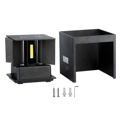 LED ulkoseinävalaisin LED/5W/230V 3000K IP65 musta