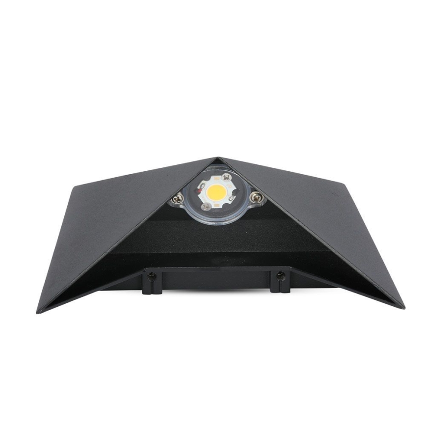 LED-ulkoseinävalaisin LED/5W/230V 3000K IP65 musta