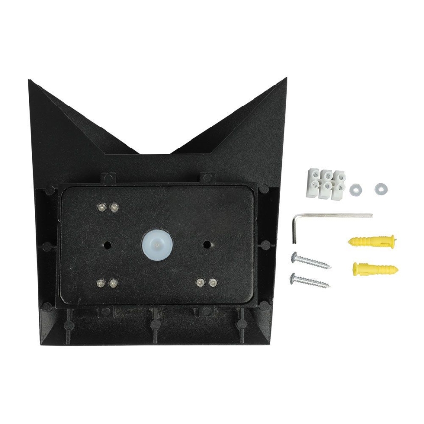 LED-ulkoseinävalaisin LED/5W/230V 3000K IP65 musta