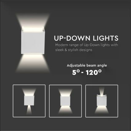 LED ulkoseinävalaisin LED/5W/230V 3000K IP65 valkoinen