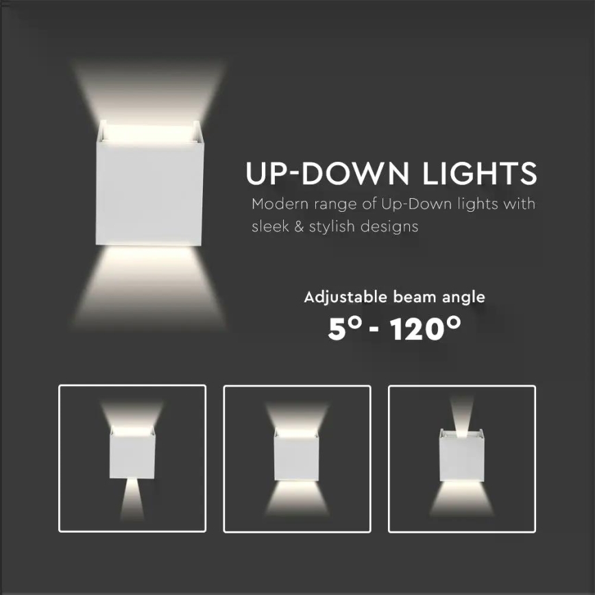 LED ulkoseinävalaisin LED/5W/230V 3000K IP65 valkoinen