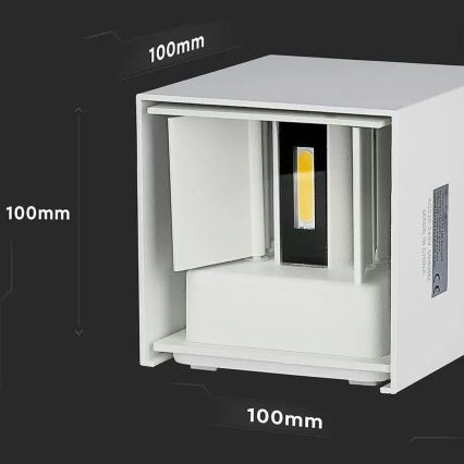 LED ulkoseinävalaisin LED/5W/230V 3000K IP65 valkoinen