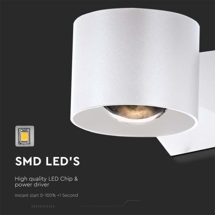 LED-ulkoseinävalaisin LED/5W/230V 3000K IP65 valkoinen
