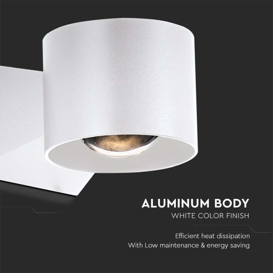 LED-ulkoseinävalaisin LED/5W/230V 3000K IP65 valkoinen