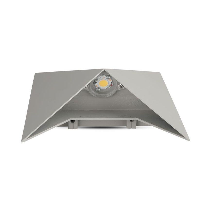 LED-ulkoseinävalaisin LED/5W/230V 4000K IP65 harmaa