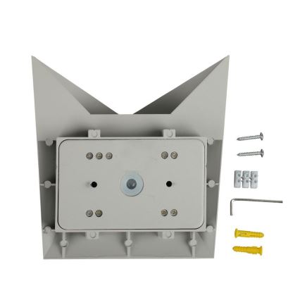 LED-ulkoseinävalaisin LED/5W/230V 4000K IP65 harmaa