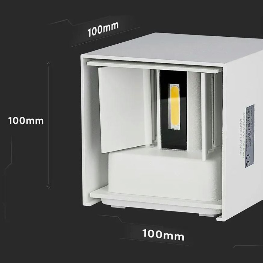 LED ulkoseinävalaisin LED/5W/230V 4000K IP65 valkoinen