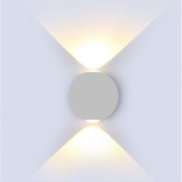 LED-ulkoseinävalaisin LED/6W/230V 3000K IP65 harmaa