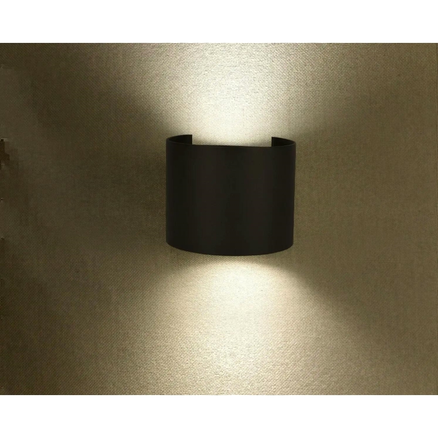 LED ulkoseinävalaisin LED/6W/230V 3000K IP65 musta