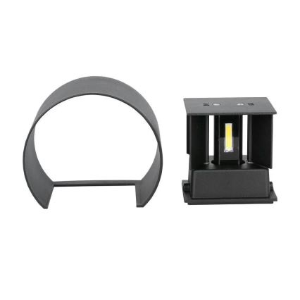 LED ulkoseinävalaisin LED/6W/230V 3000K IP65 musta