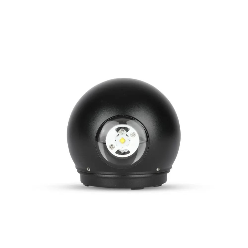 LED-ulkoseinävalaisin LED/6W/230V 3000K IP65 musta