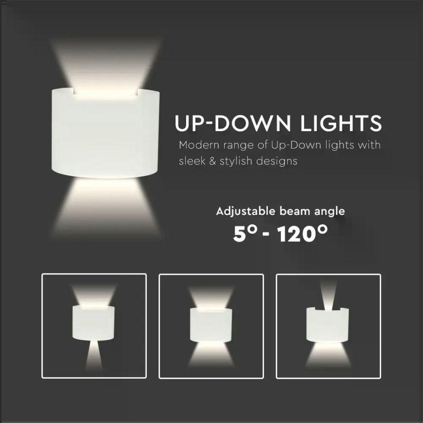 LED ulkoseinävalaisin LED/6W/230V 3000K IP65 valkoinen