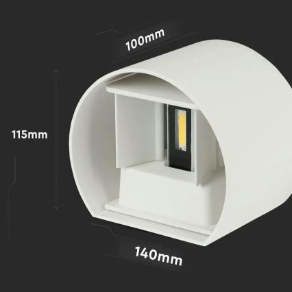 LED ulkoseinävalaisin LED/6W/230V 3000K IP65 valkoinen