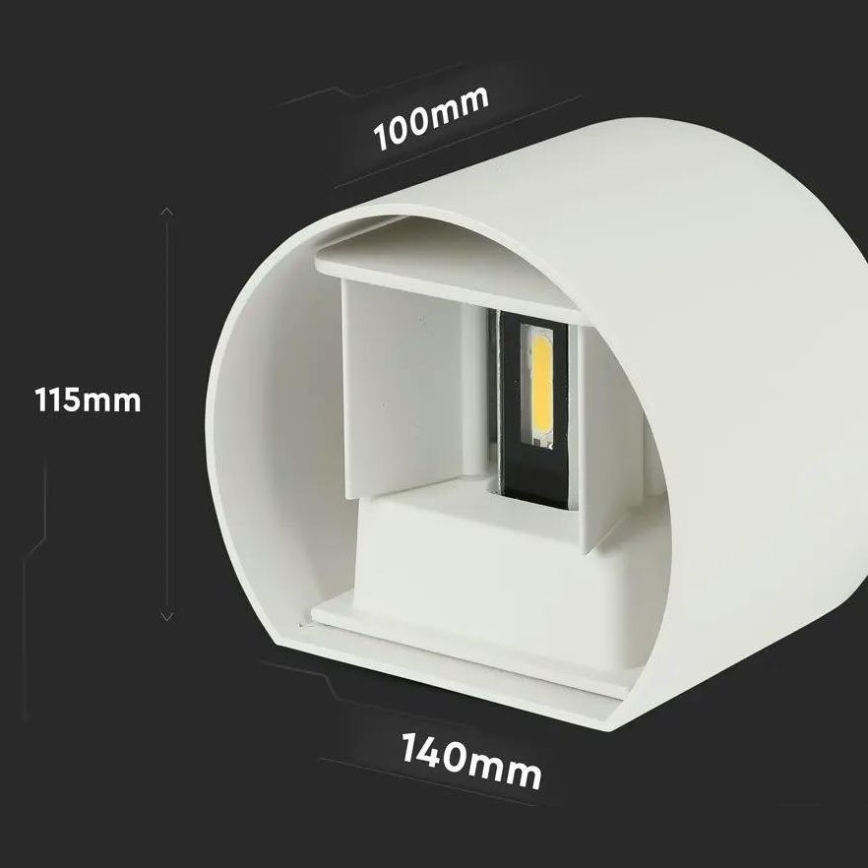 LED ulkoseinävalaisin LED/6W/230V 3000K IP65 valkoinen