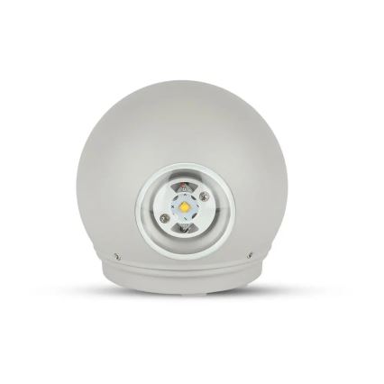 LED-ulkoseinävalaisin LED/6W/230V 4000K IP65 harmaa