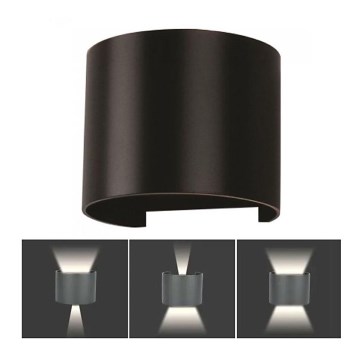 LED ulkoseinävalaisin LED/6W/230V 4000K IP65 musta