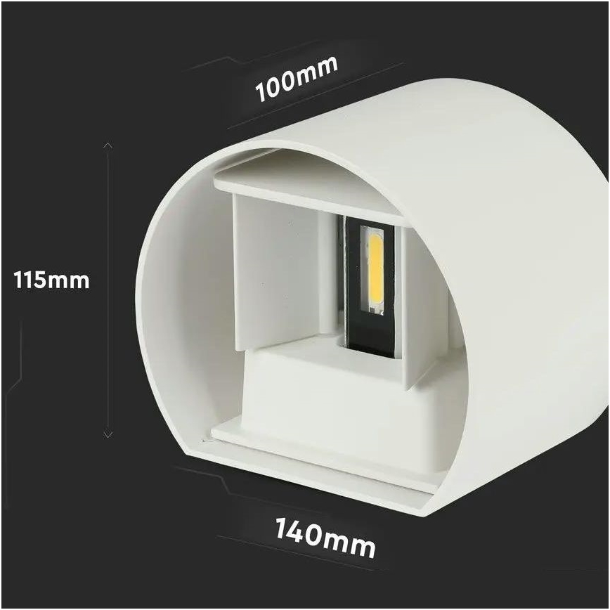 LED ulkoseinävalaisin LED/6W/230V 4000K IP65 valkoinen