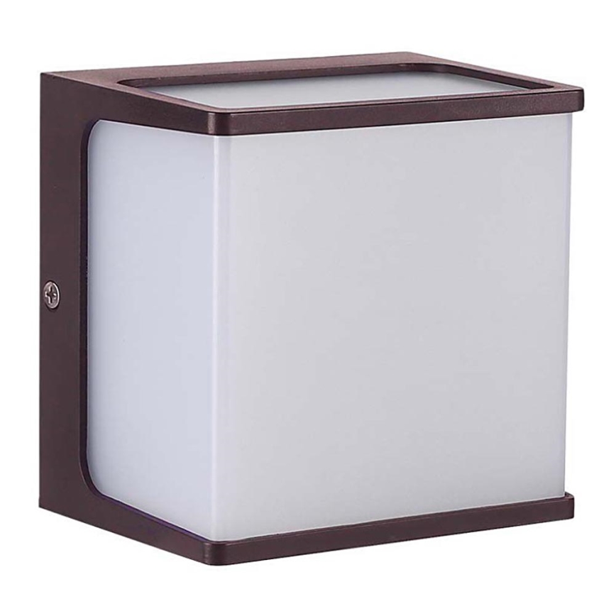 LED-ulkoseinävalaisin LED/8W/230V IP65 3000K ruskea