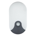 LED Ulkoseinävalaisin liiketunnistimella LED/18W/230V IP44 antrasiitti