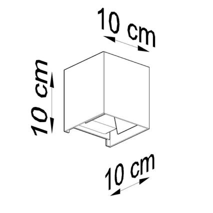 LED-ulkoseinävalaisin LUCA LED/6W/230V IP54