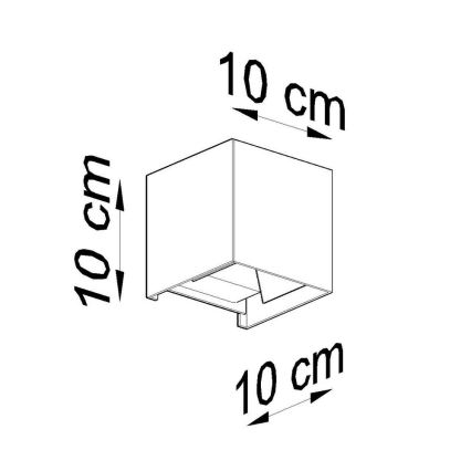 LED-ulkoseinävalaisin LUCA LED/6W/230V IP54