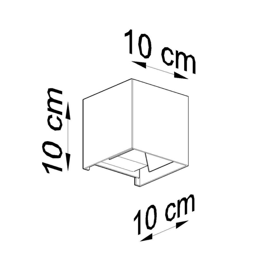 LED-ulkoseinävalaisin LUCA LED/6W/230V IP54