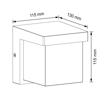 LED-ulkoseinävalaisin MORGAN LED/10W/230V IP54