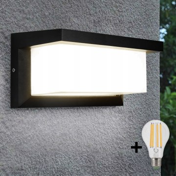 LED-ulkoseinävalaisin NEELY 1xE27/9W/230V 4000K IP54 musta
