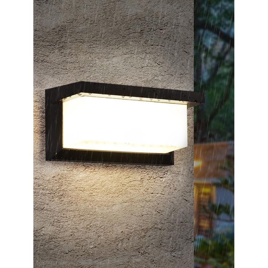 LED-ulkoseinävalaisin NEELY 1xE27/9W/230V 4000K IP54 musta