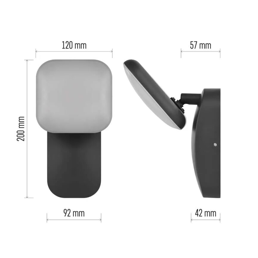 LED-ulkoseinävalaisin NIKA LED/12,5W/230V IP44