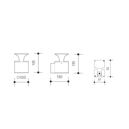 LED-ulkoseinävalaisin ORNELA LED/6W/230V 3000K IP54 antrasiitti
