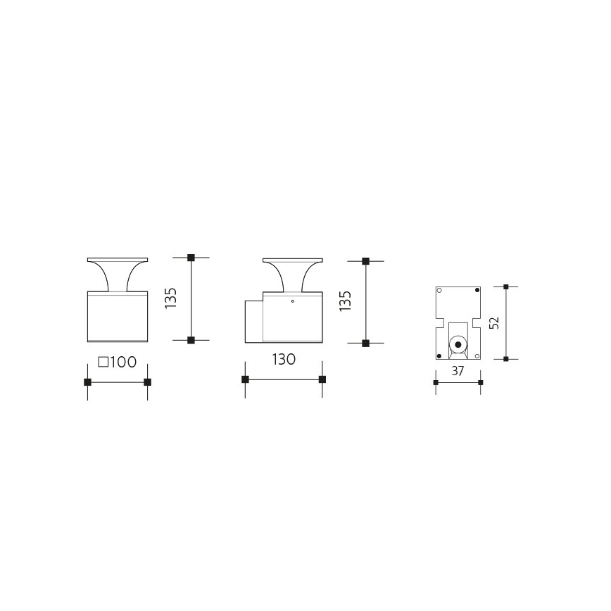 LED-ulkoseinävalaisin ORNELA LED/6W/230V 3000K IP54 antrasiitti