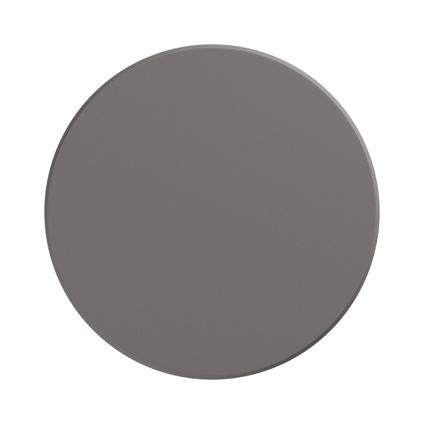 LED-ulkoseinävalaisin PIATTA LED/18W/230V 3000/4000/6000K halkaisija 25 cm IP44 harmaa
