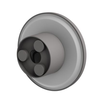 LED-ulkoseinävalaisin PIATTA LED/18W/230V 3000/4000/6000K halkaisija 25 cm IP44 harmaa