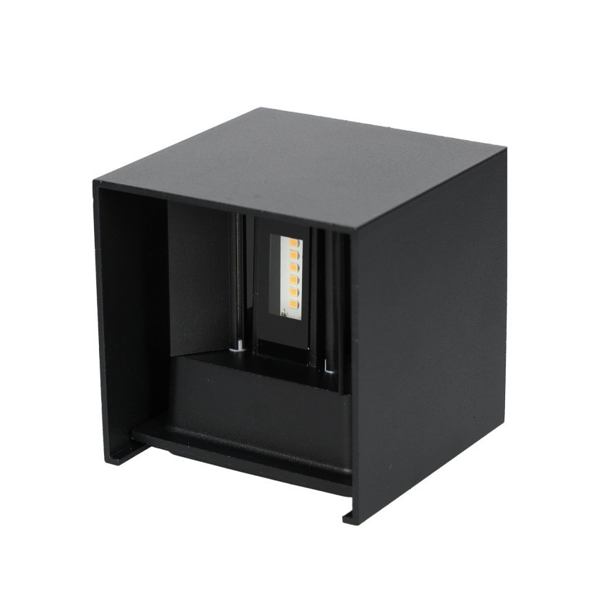 LED-ulkoseinävalaisin QUERK 2xLED/3W/230V 3000K IP54 musta