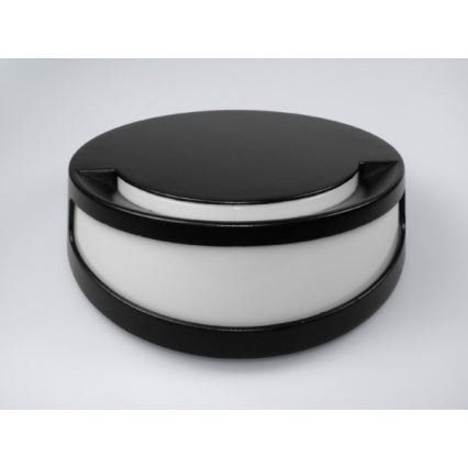 LED-ulkoseinävalaisin REES LED/10W/230V IP54 3500K musta
