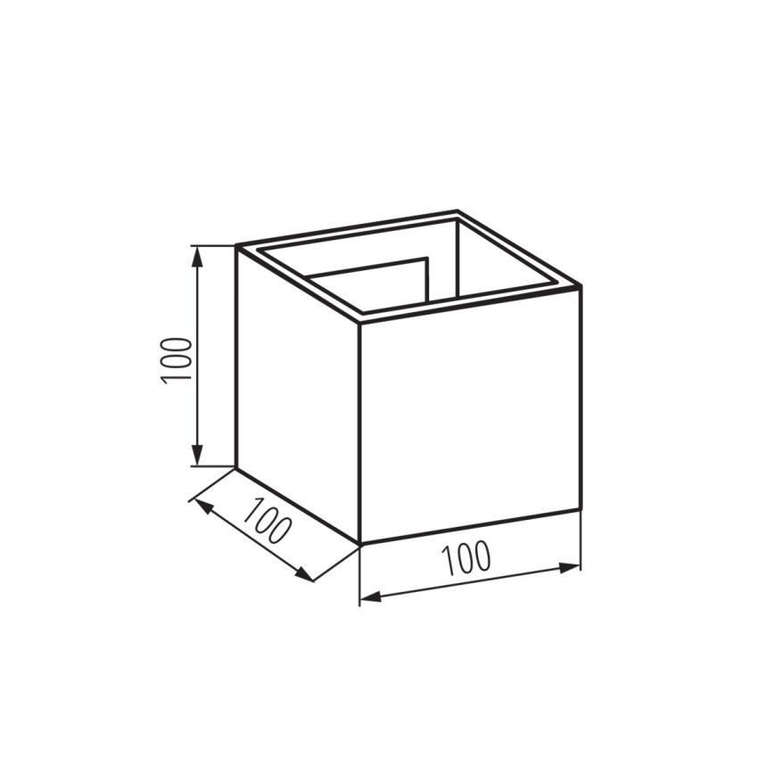 LED-ulkoseinävalaisin REKA LED/7W/230V IP54 antrasiitti