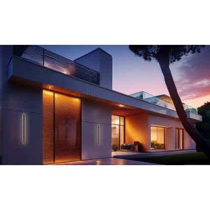 LED-ulkoseinävalaisin STICK LED/28W/230V IP65 3000K 90 cm