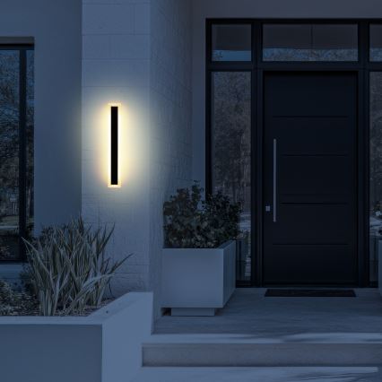 LED-ulkoseinävalaisin WOW LED/20W/230V 3000/4000/6500K 60 cm IP54 musta
