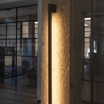 LED-ulkoseinävalaisin YALTE LED/8W/230V 4000K IP54 musta