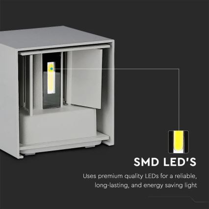 LED Ulkoseinävalo LED/11W/230V 3000K IP65 harmaa