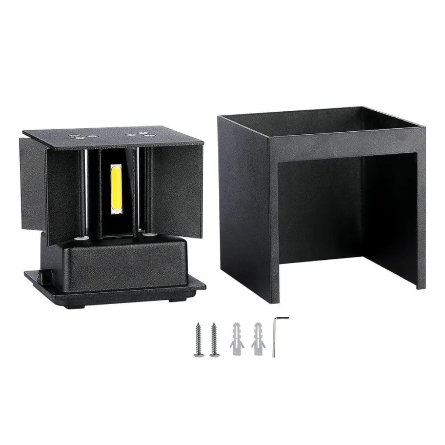 LED Ulkoseinävalo LED/11W/230V 3000K IP65 musta