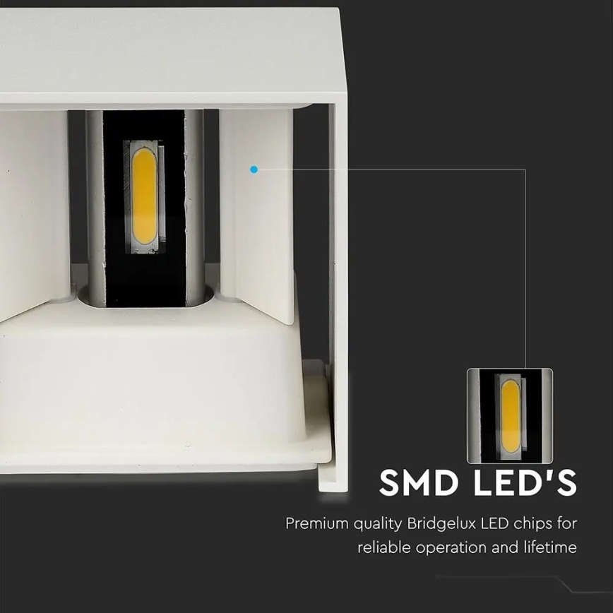 LED Ulkoseinävalo LED/11W/230V 3000K IP65 valkoinen