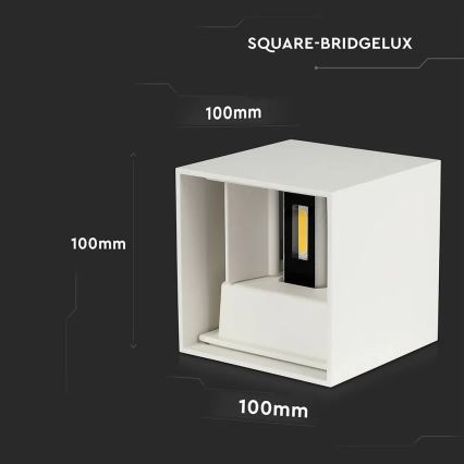 LED Ulkoseinävalo LED/11W/230V 3000K IP65 valkoinen