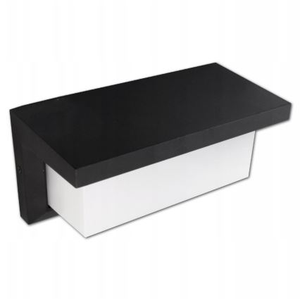LED Ulkoseinävalo sensorilla LED/12W/230V IP54 musta