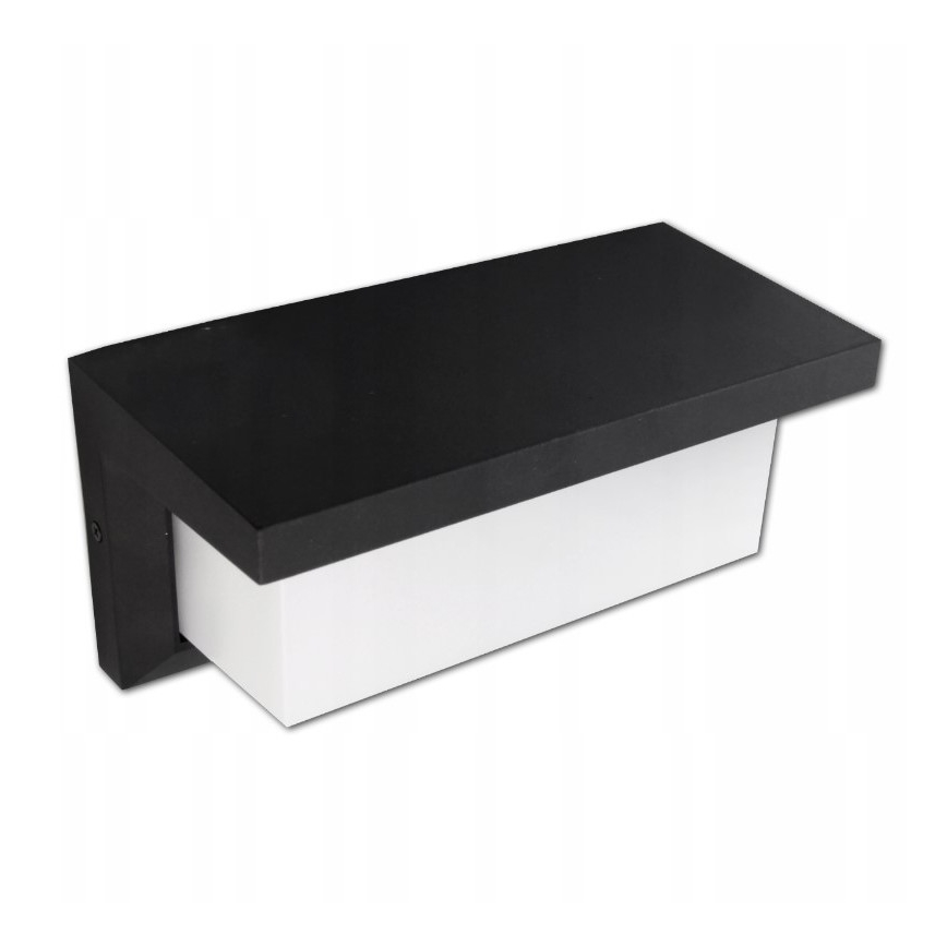 LED Ulkoseinävalo sensorilla LED/12W/230V IP54 musta