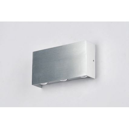 LED Ulkoseinävalo SILBER 6xLED/1W/230V IP54