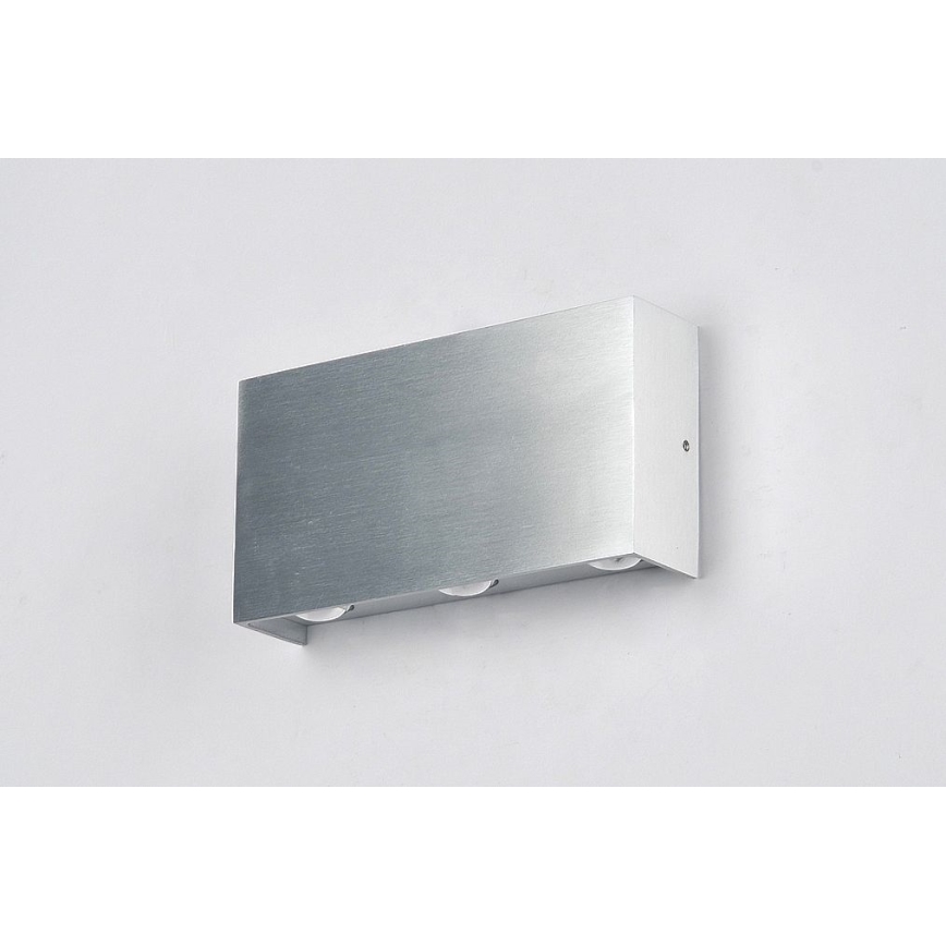 LED Ulkoseinävalo SILBER 6xLED/1W/230V IP54