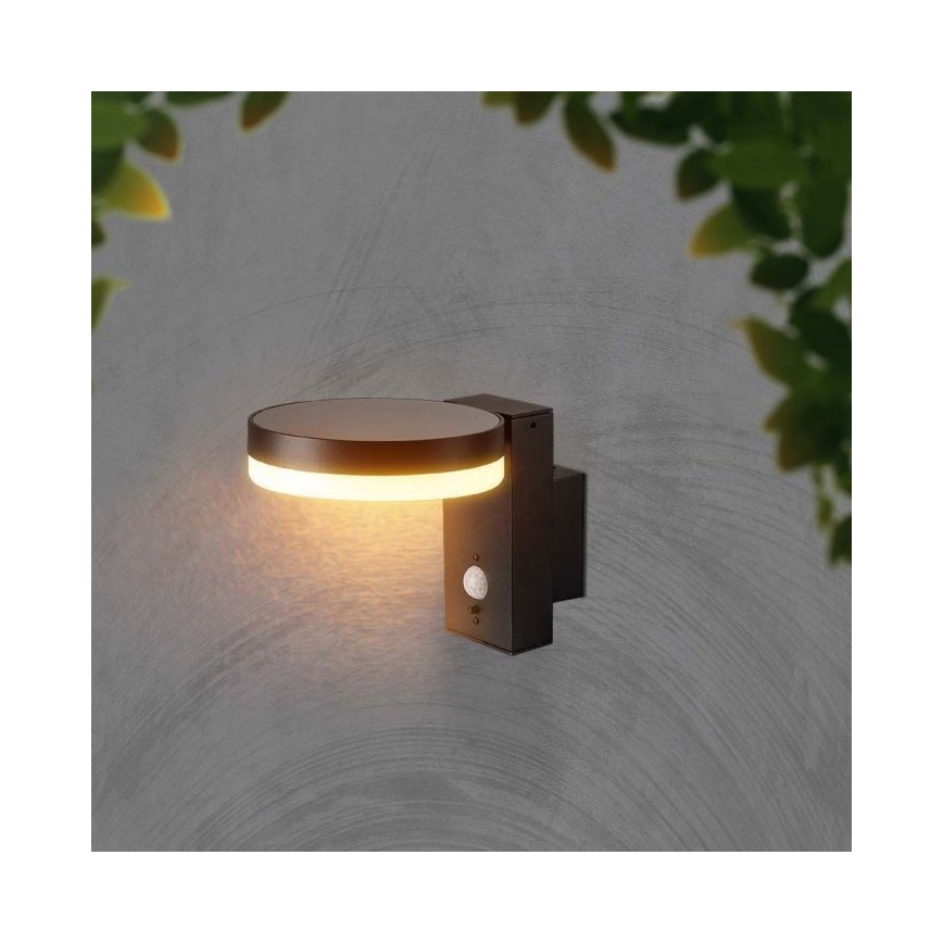 LED Ulkotila aurinko seinävalaisin anturilla LED/5,5W/3,7V 3000K IP54 2000 mAh