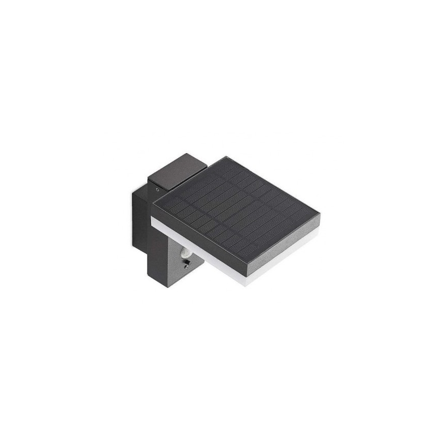 LED Ulkotila aurinko seinävalaisin anturilla LED/5,5W/3,7V 3000K IP54